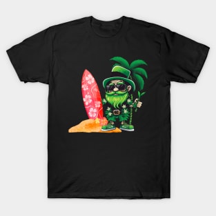 Leprechaun St Patricks Day Hawaiian T-Shirt